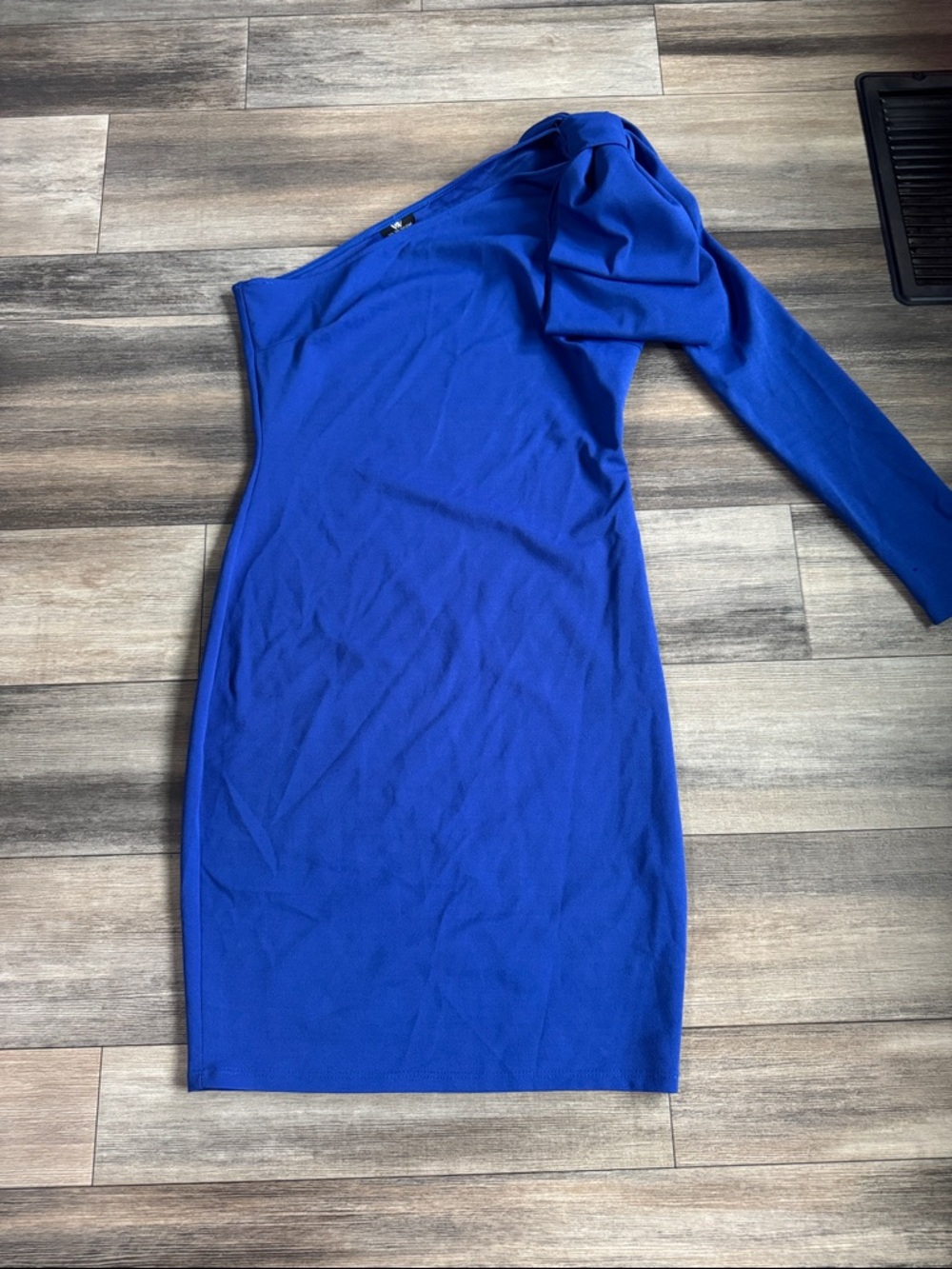 Va Va Voom One-Shoulder Cobalt Blue Bodycon Dress